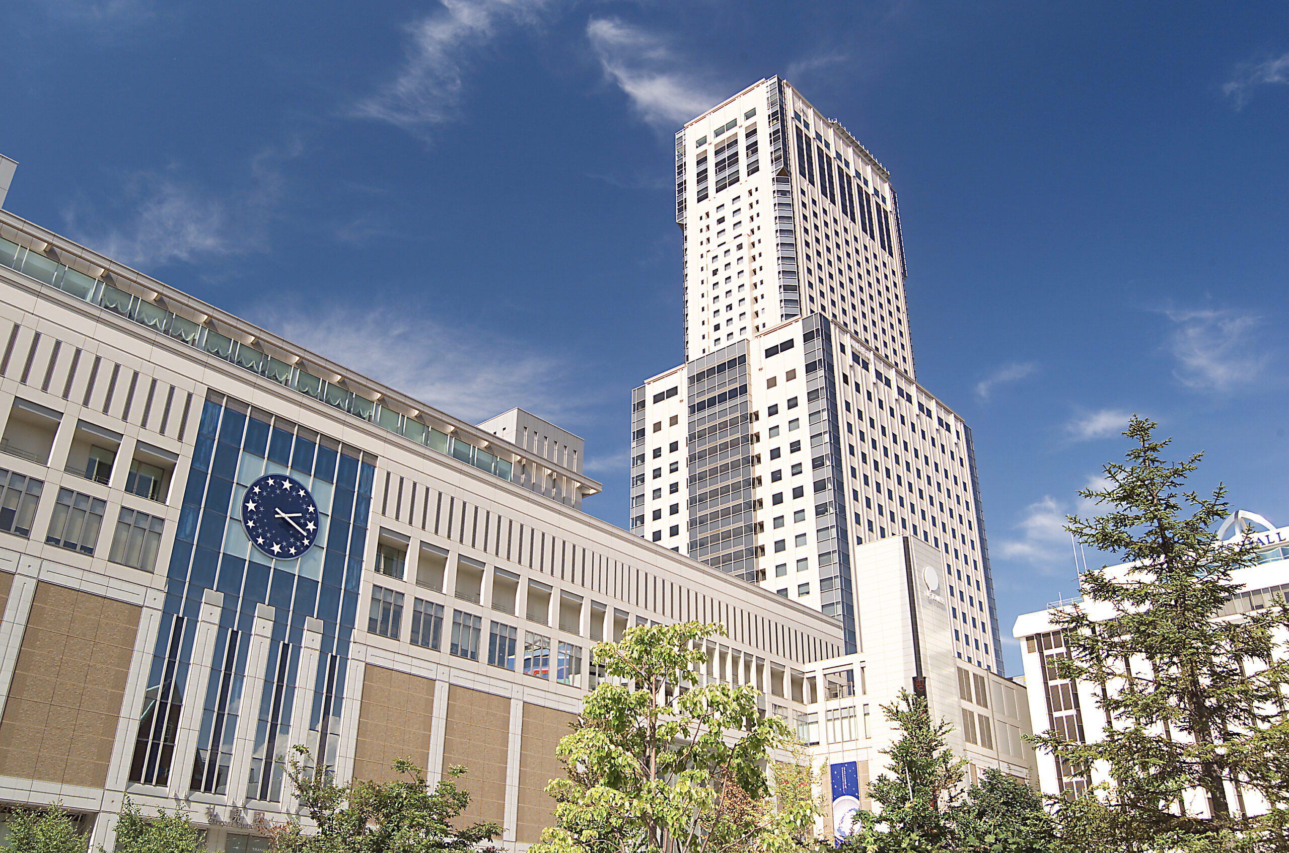 A large hotel building, the exterior of JR Tower Hotel Nikko Sapporo in Sapporo, Japan