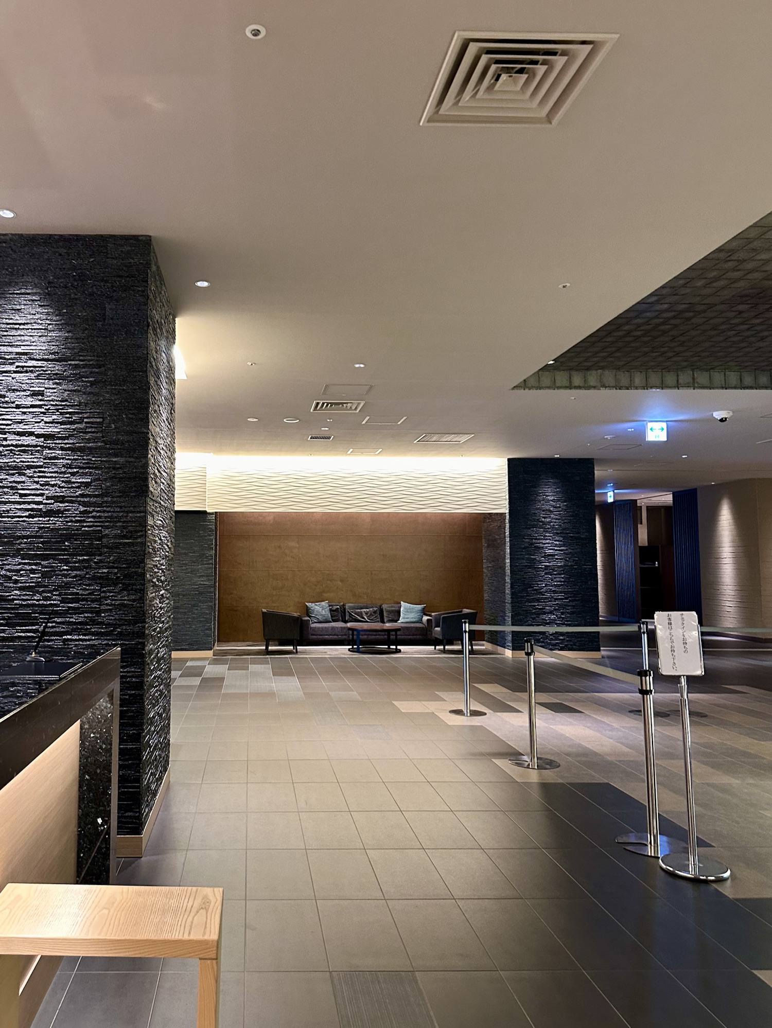 The interior of Yunokawa prince hotel nagisatei, in hakodate japan.