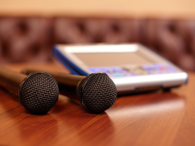Karaoke setup in a private room—classic Japanese nightlife and one of the most entertaining things to do in Sapporo at night.