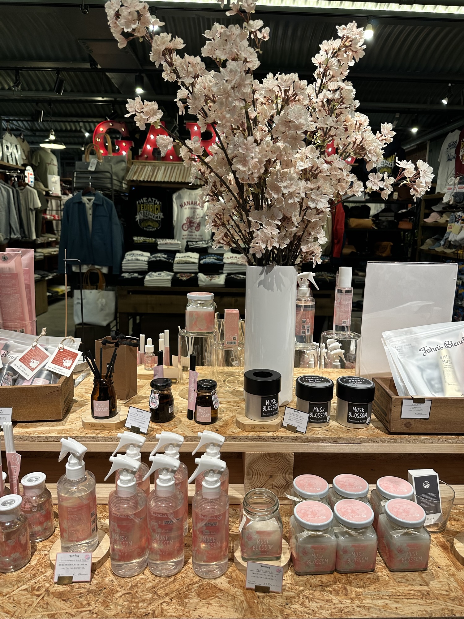 The store display in Luka, a fragrance store inside red brick warehouse yokohama